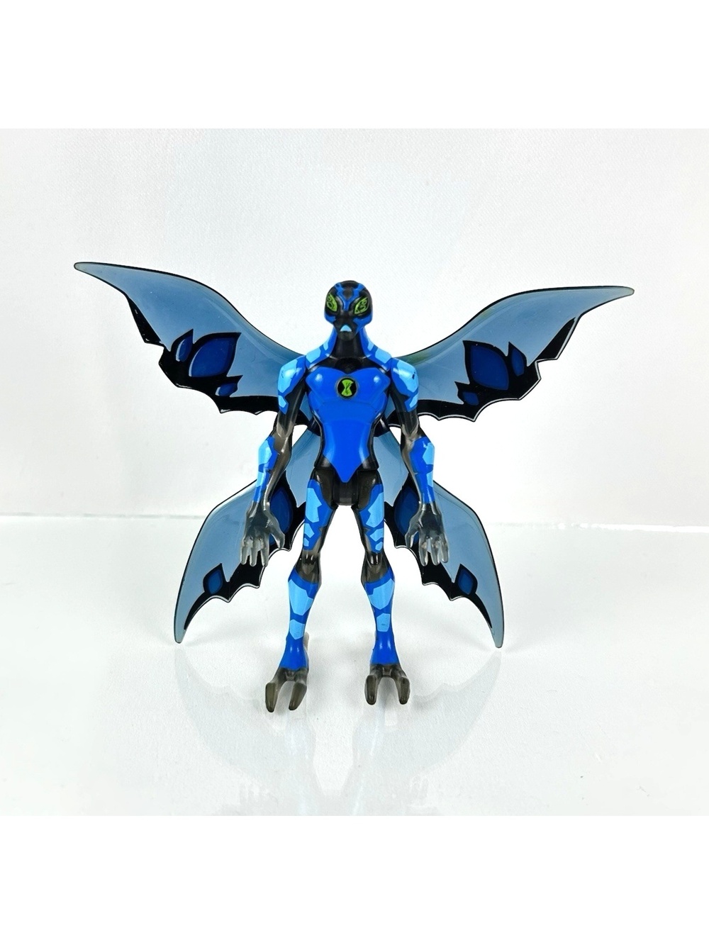 Bandai Ben 10 Alien Force Big Chill Blue Transparent Figure Cartoon Network 4"